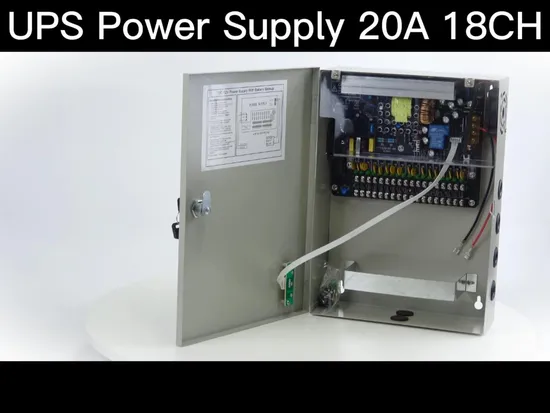 Battery Backup 12V 10A 9 Fused Outputs UPS Power Supply with 12V7ah Battery for CCTV Security Monitoring Camera