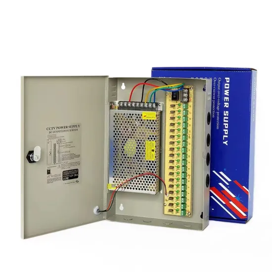 Fused Outputs UPS Power Supply for CCTV Security Monitoring Camera 