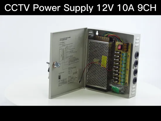12V 10A 120W 9fused Outputs Switching Power Supply for CCTV Security Cameras 